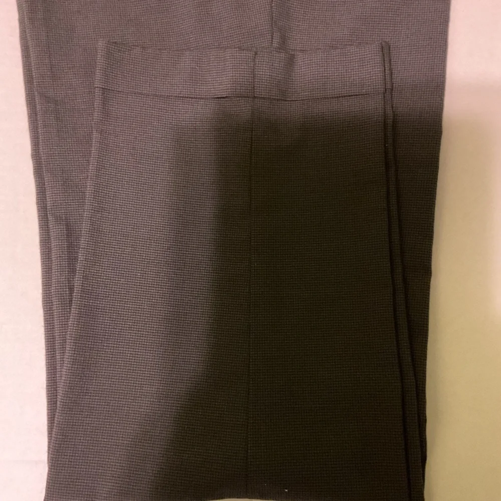 AXIST Essentials‎ Men’s Dress Pants 33x32 Gray Micro Check Flat Front Wool Blend